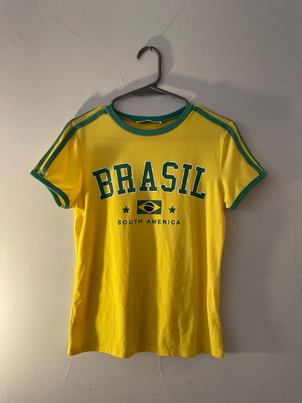 Wild Love Brasil South America Ringer T-Shirt Size M